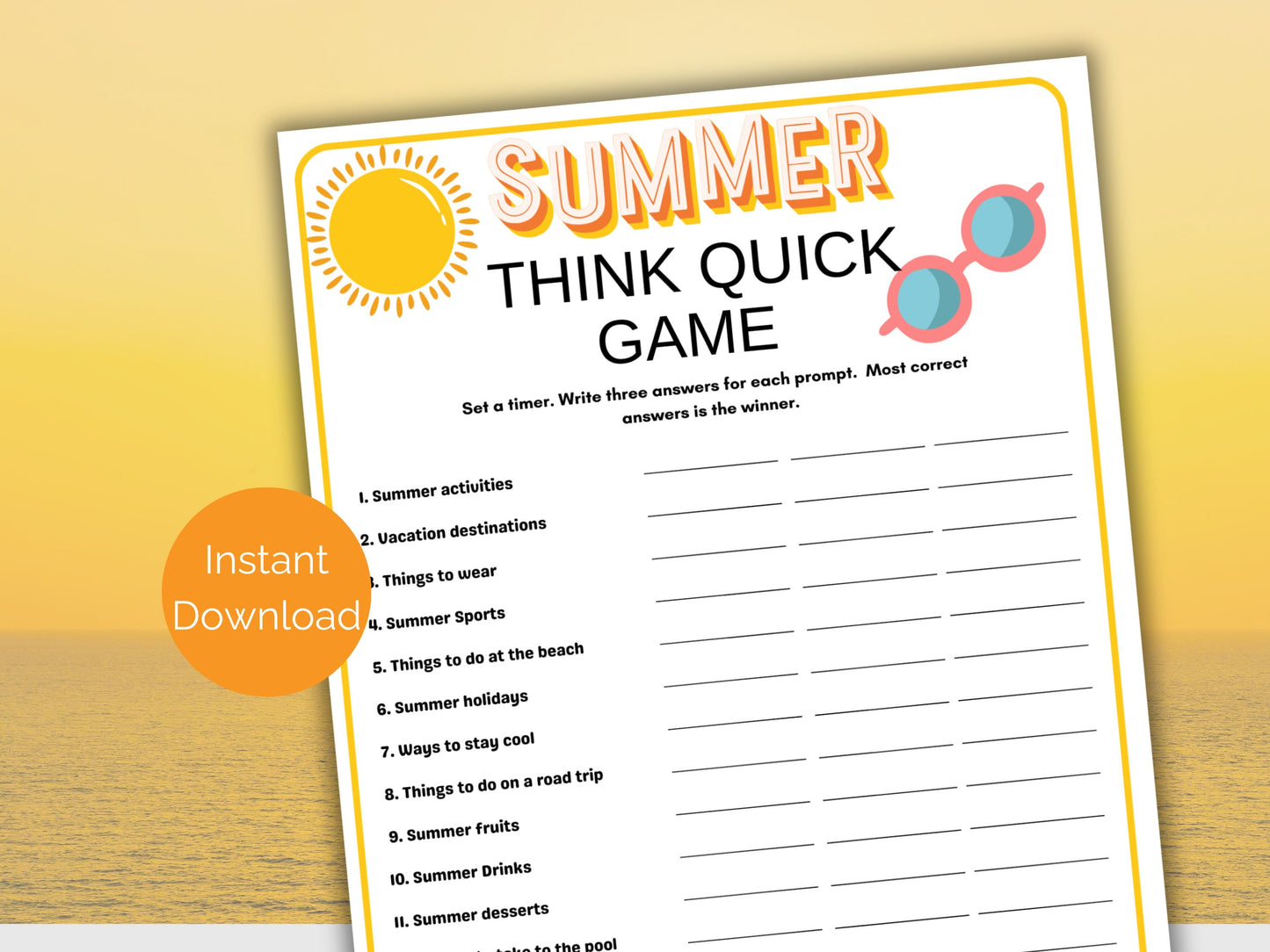 Summer Think Quick