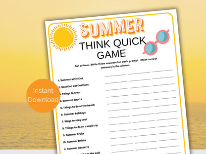 Summer Think Quick