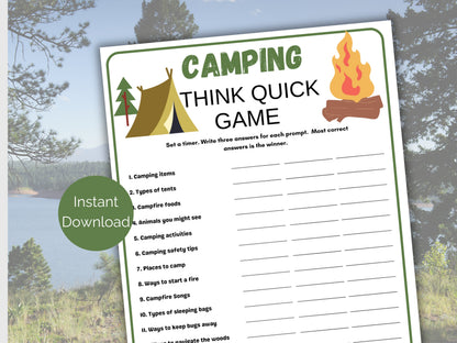 Camping Think Quick