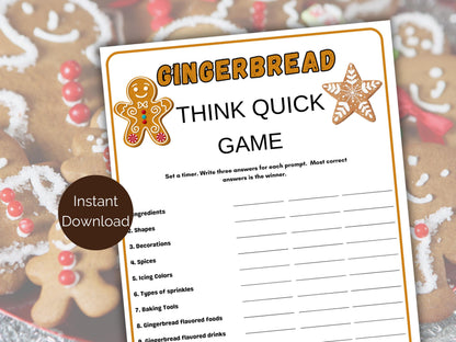 Gingerbread Think Quick