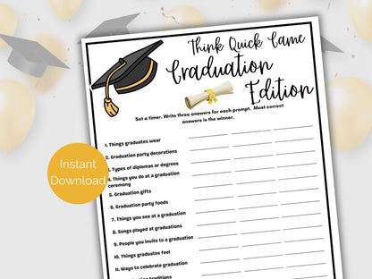 Graduation Think Quick