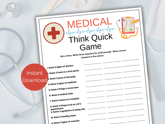 Medical Think Quick Game