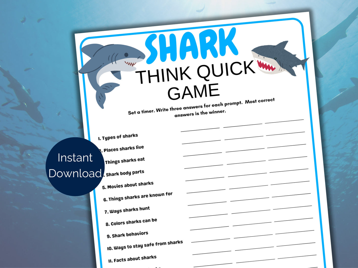 Shark Think Quick