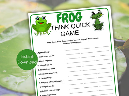 Frog Think Quick