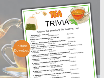 Tea Trivia Game