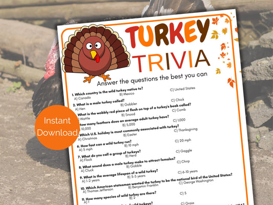 Turkey Trivia Game