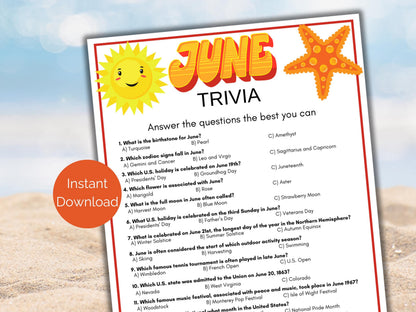 June Trivia Game