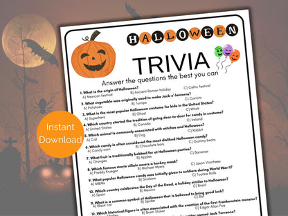Halloween Trivia Game