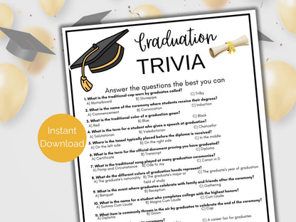 Graduation Trivia Game