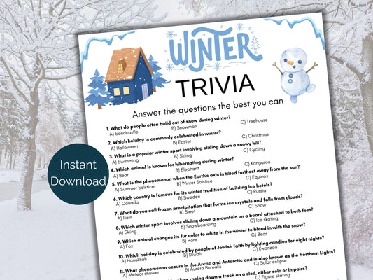Winter Trivia Game