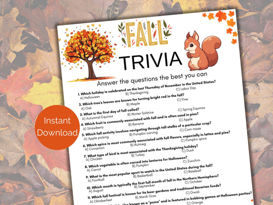 Fall Trivia Game