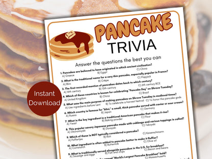 Pancake Trivia Game