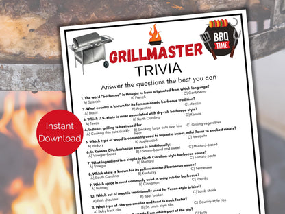 Grillmaster Trivia Game