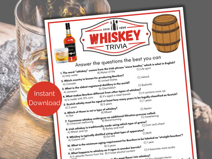 Bourbon Trivia Game