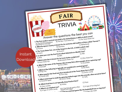 Fair Trivia Game