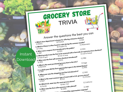 Grocery Store Trivia Game
