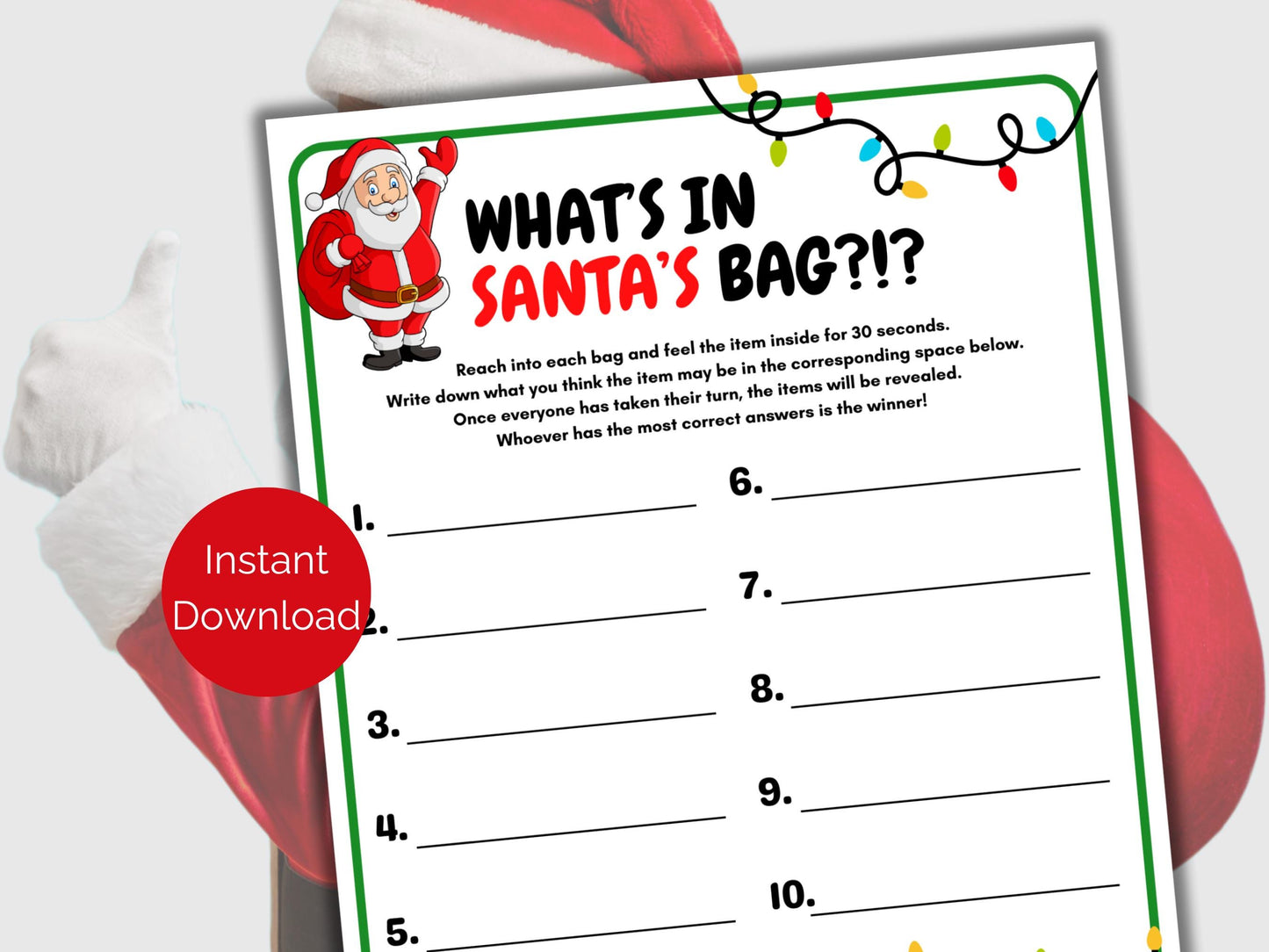 What's in Santa's Bag