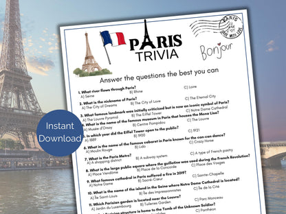 Paris Trivia Game