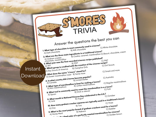 S'mores Trivia Game