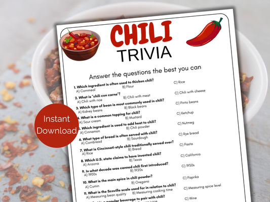 Chili Trivia Game