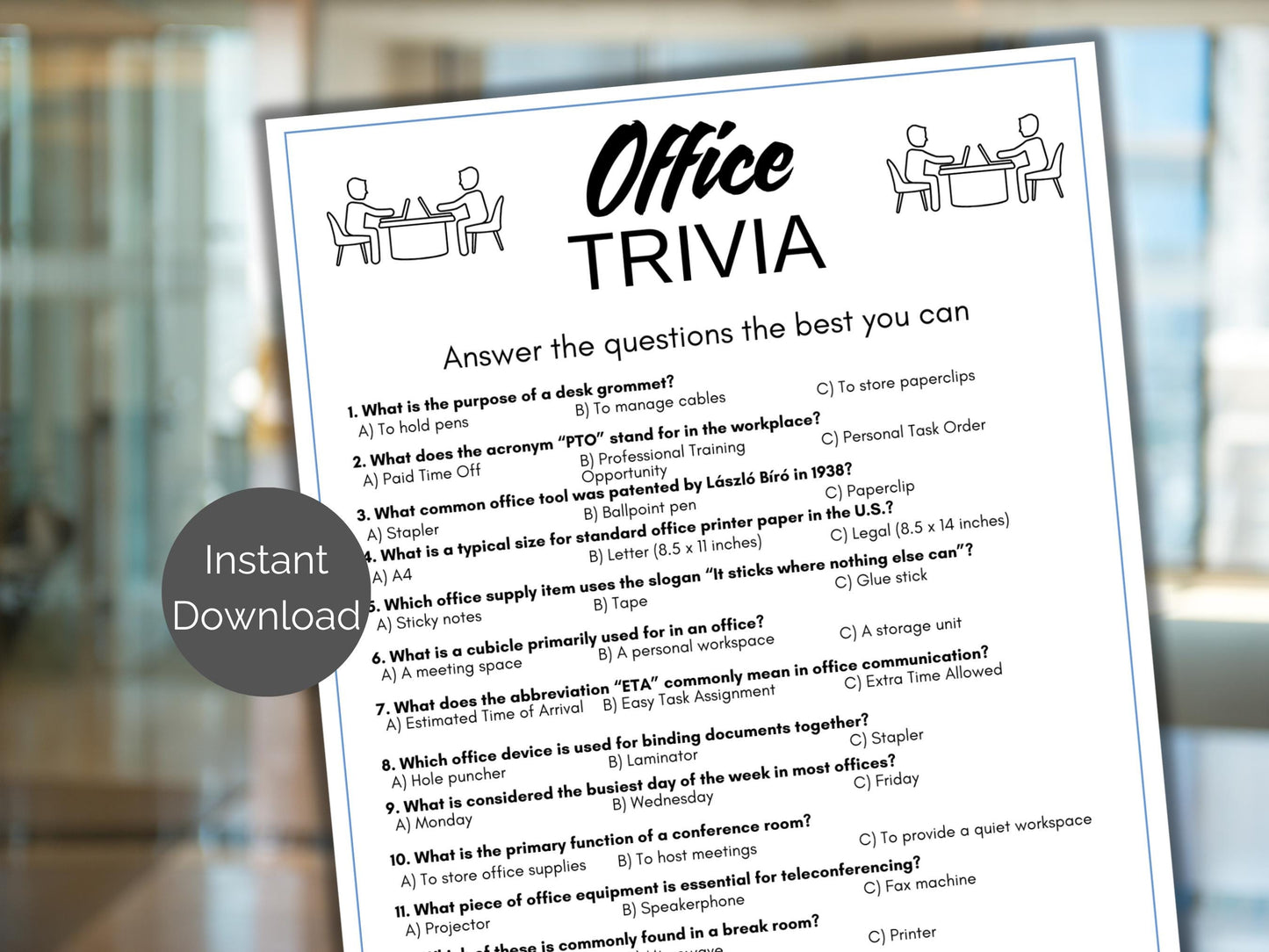 Office Trivia Game