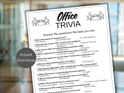 Office Trivia Game
