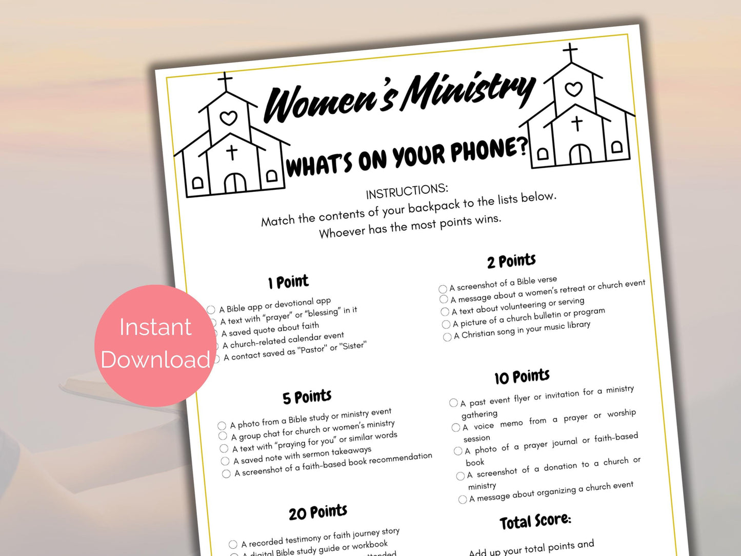 Womens Ministry What's On Your Phone