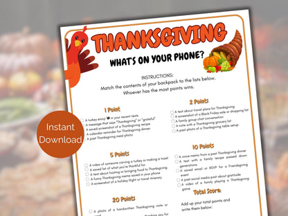 Thanksgiving What's On Your Phone