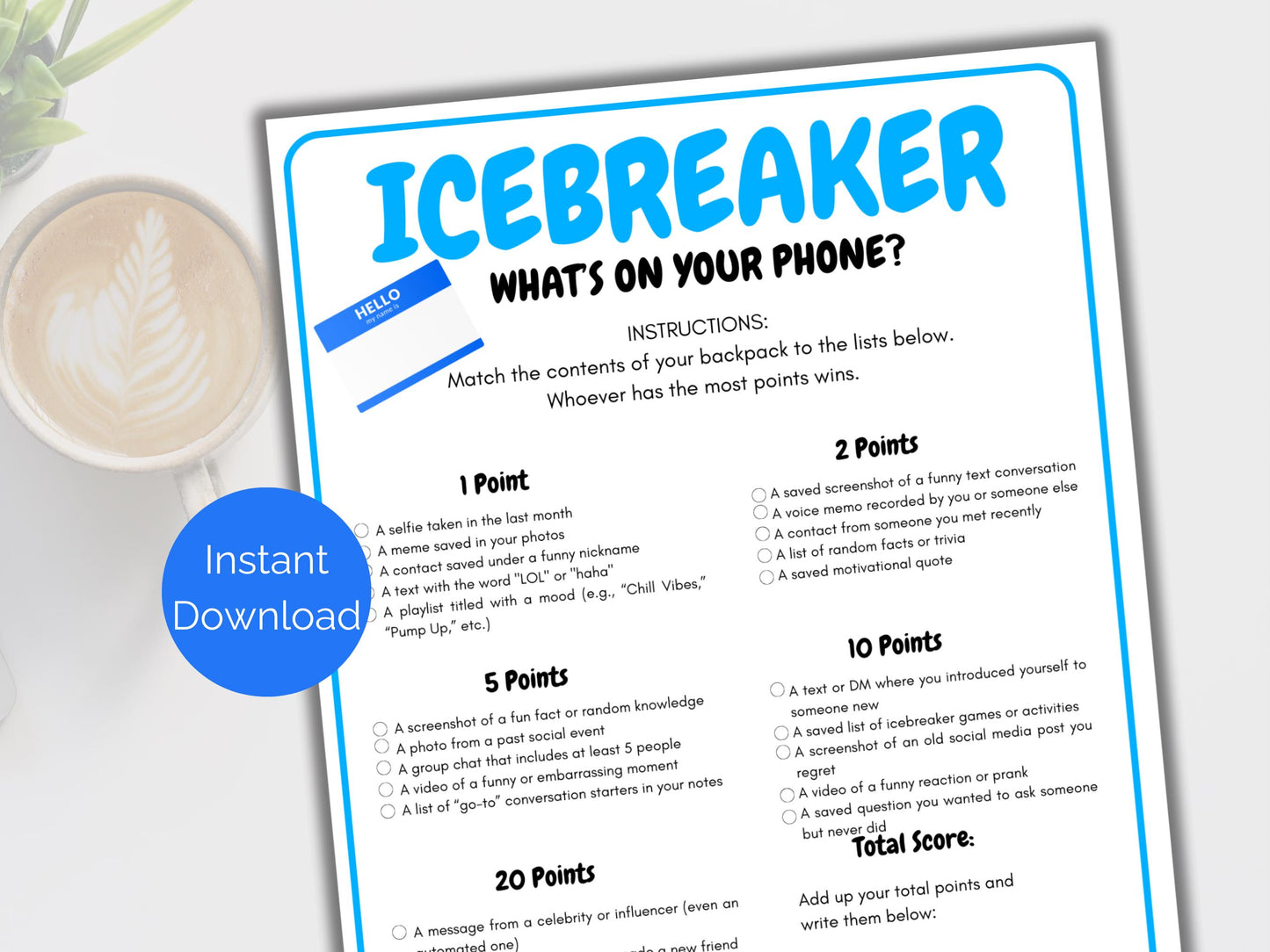 Icebreaker What's On Your Phone