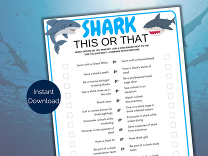 Shark This or That Game