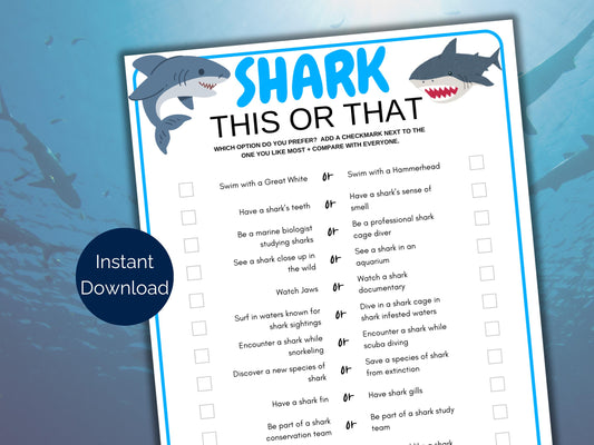 Shark This or That Game