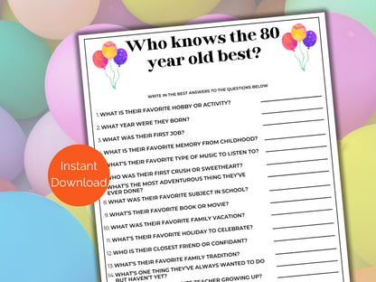 Who Knows the 80 Year Old Best Game