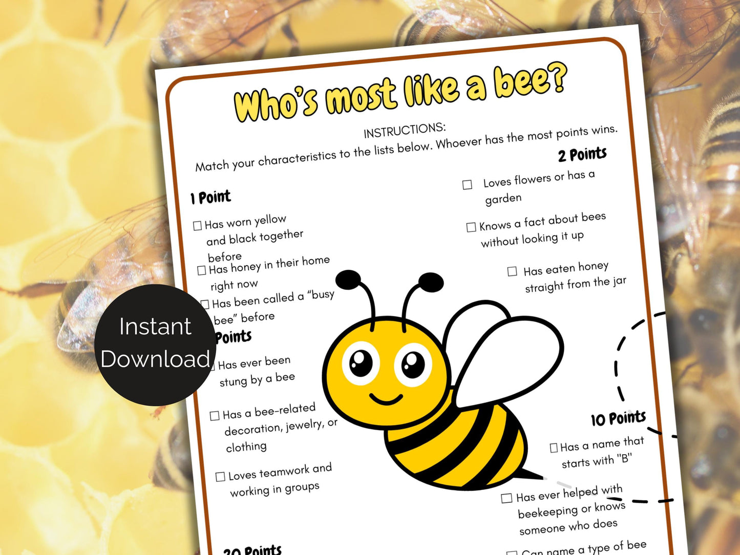 Who's The Most Like a Bee