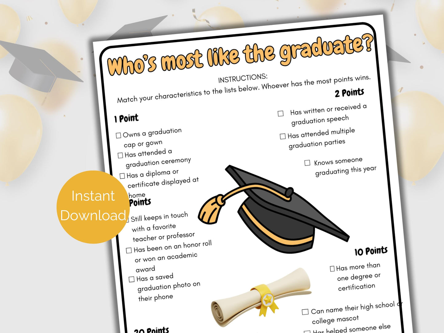 Who's The Most Like a Graduate