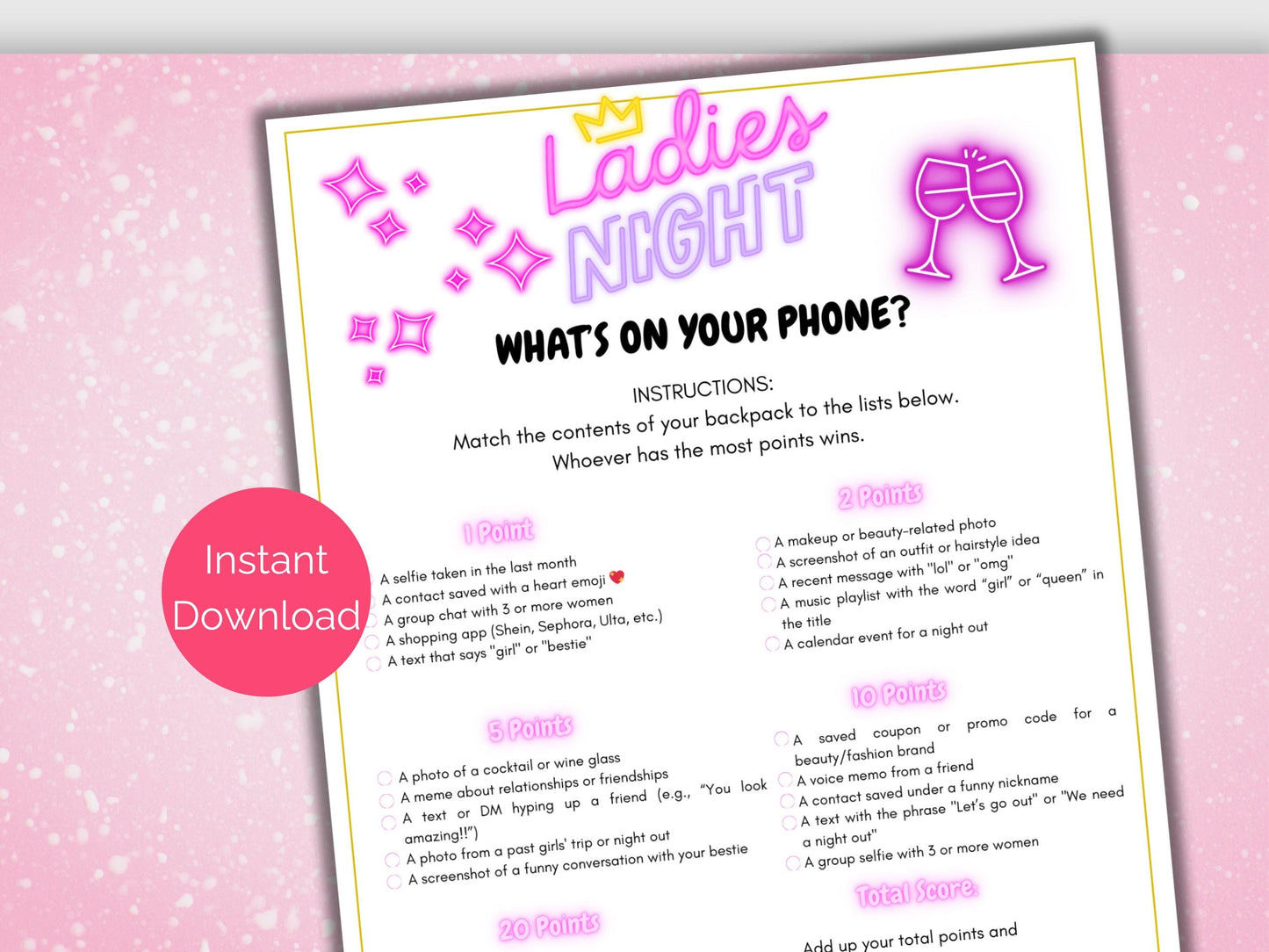 Ladies Night What's On Your Phone