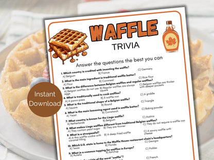 Waffle Trivia Game