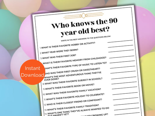 Who Knows the 90 Year Old Best Game