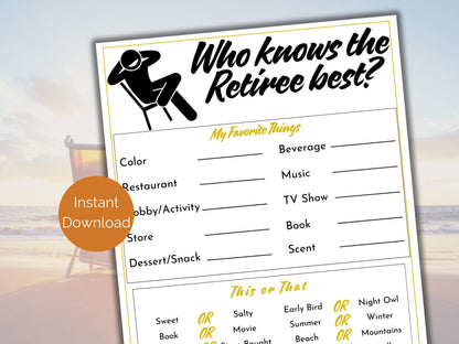 Who Knows The Retiree Best Game