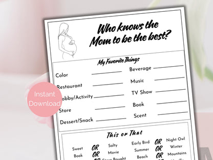 Who Knows The Mom To Be Best Game