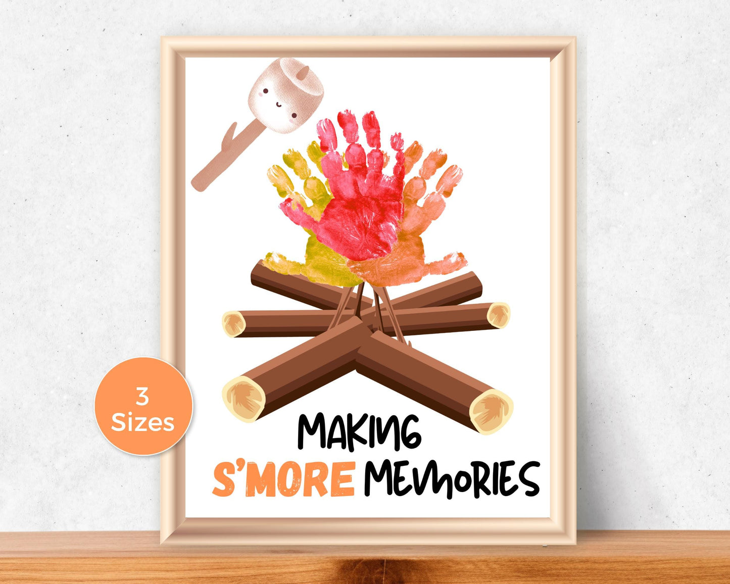 Smore's Handprint Art