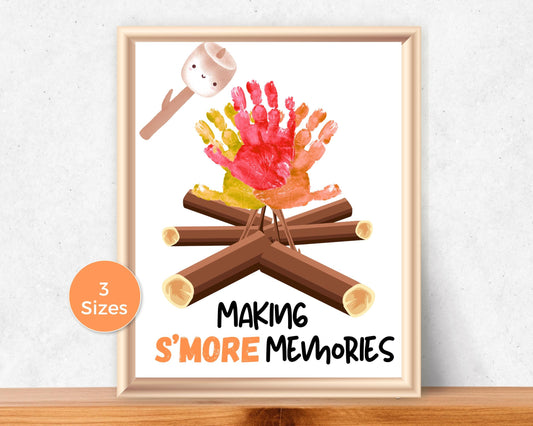 Smore's Handprint Art