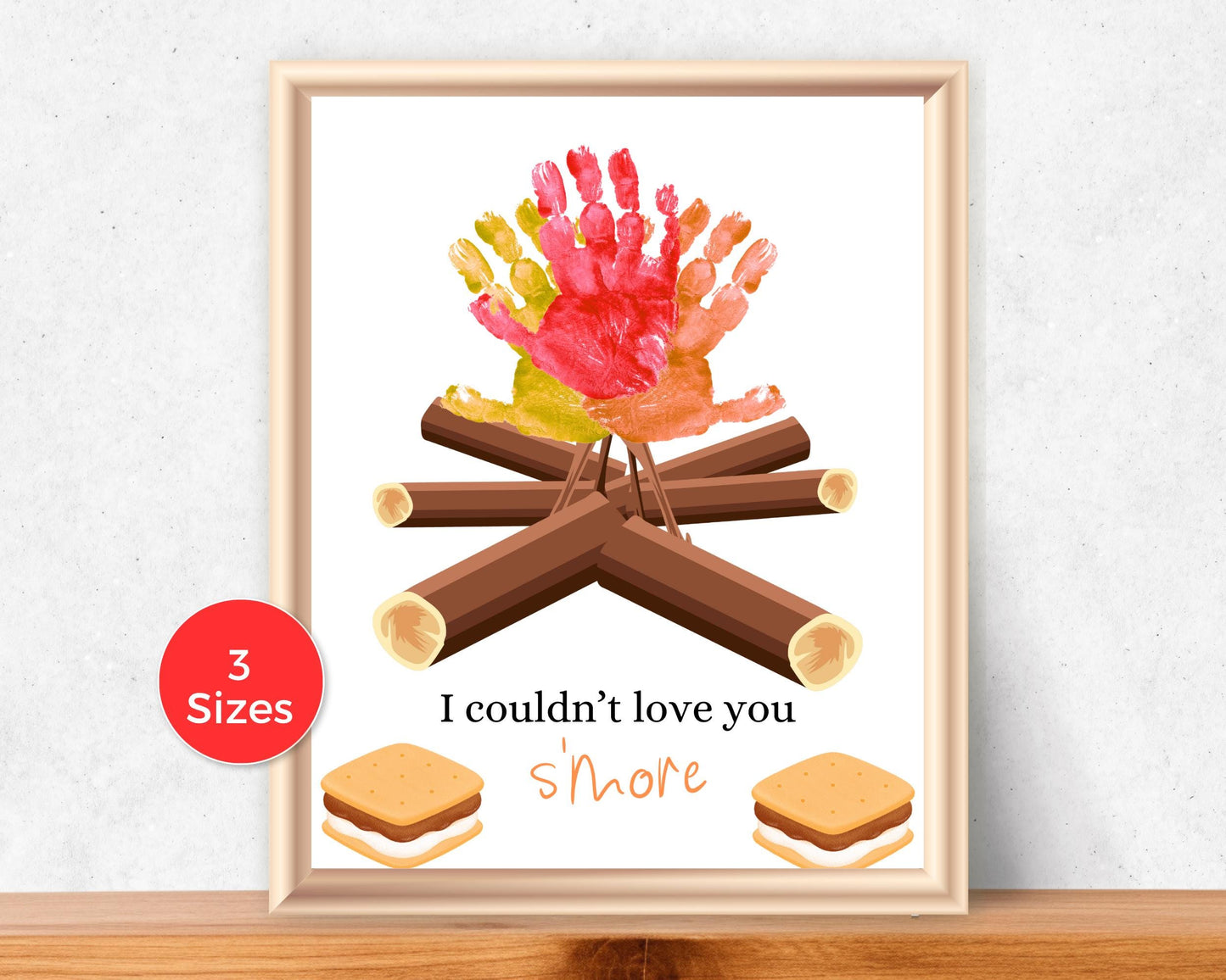 I Love You S'more Handprint Art