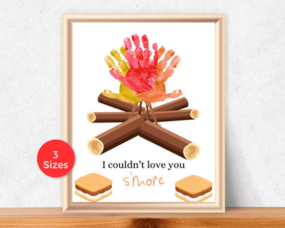 I Love You S'more Handprint Art