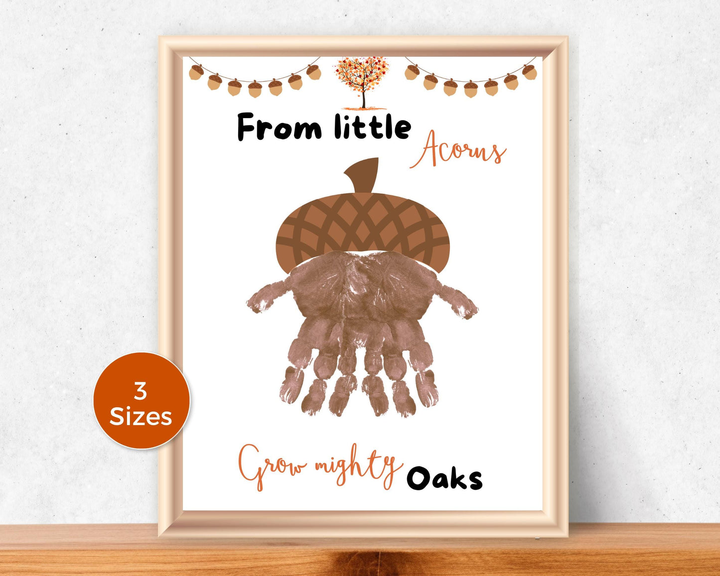 Acorn Fall Handprint Art
