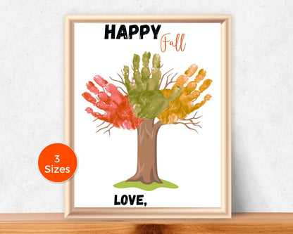 Fall Tree Handprint Art