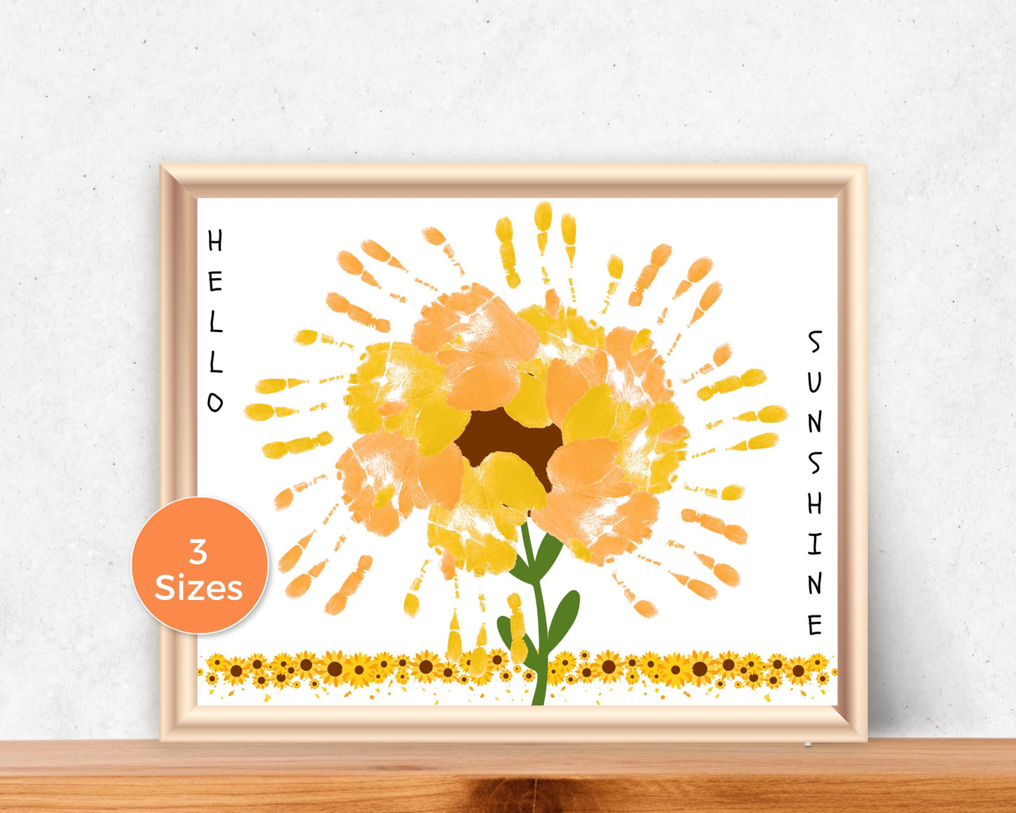 Sunflower Fall Handprint Art