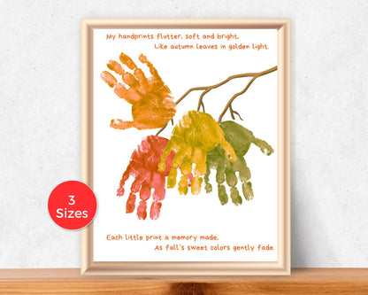 Fall Leaf Handprint Art