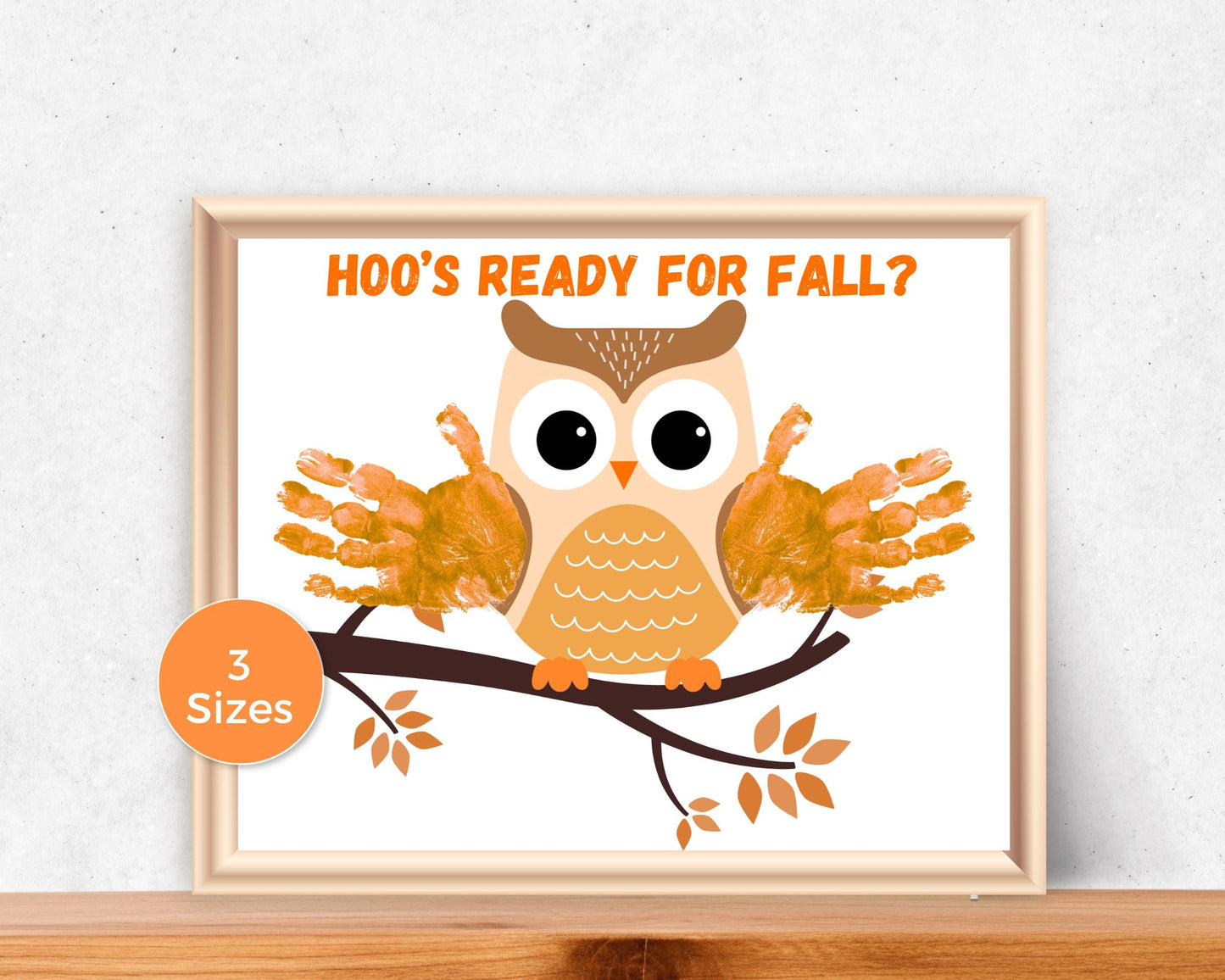 Owl Fall Handprint Art