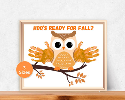 Owl Fall Handprint Art