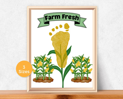Corn Fall Handprint Art